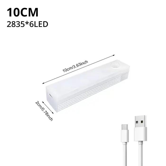 Veilleuses magnétiques rechargeables USB sans fil, détecteur de mouvement, lampe LED, cuisine, armoi