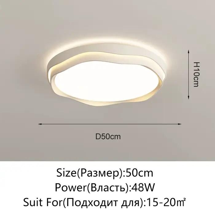 KAGU – plafonnier LED moderne, luminaire rond et carré, à intensité variable, pour salon, chambre à 