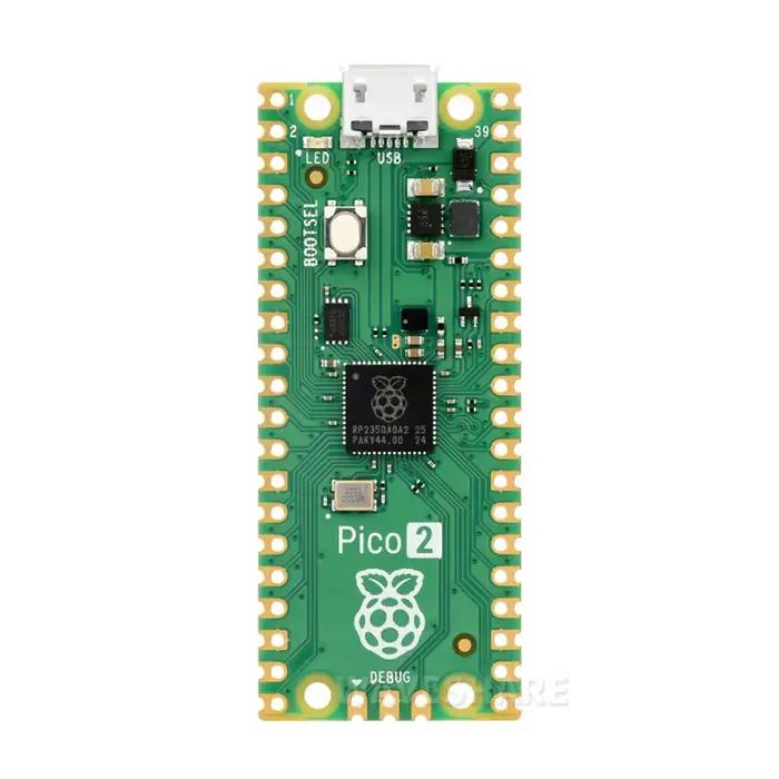 Carte Raspberry Pi Pico 2 basée sur la puce officielle RP2350, conception double cœur et double arch