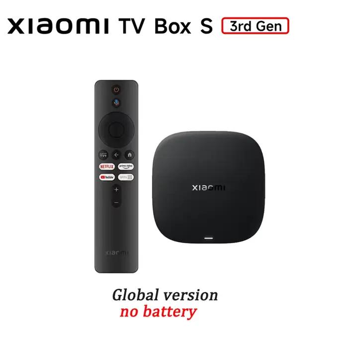 En stock Version globale Xiaomi Mi TV Box S 3ème génération 4K UHD Wifi6 Bluetooth 5.2 2 Go 32 Go Go