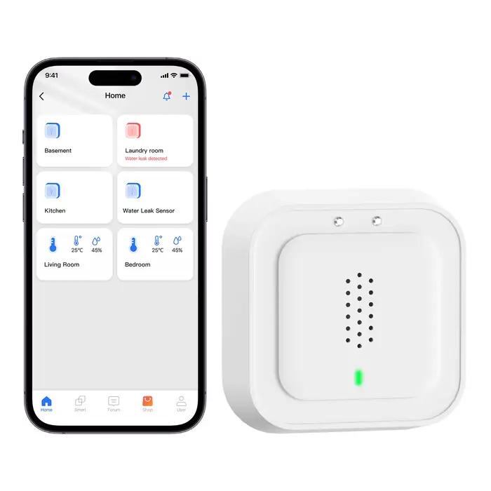 Meross Homekit capteur de fuite d'eau intelligent avec système d'alarme contrôle par application dét
