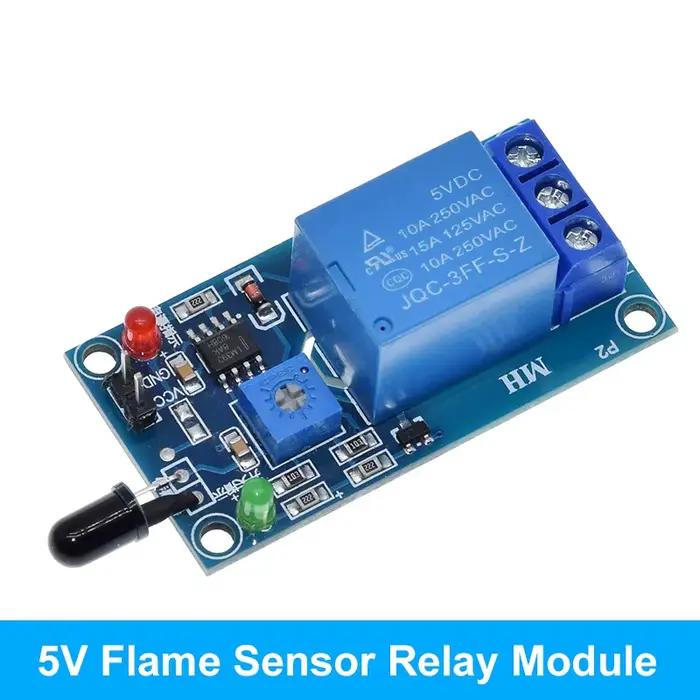 Module de capteur de détection de flamme infrarouge IR 1 canal 5V 12V, Module de relais de capteur d