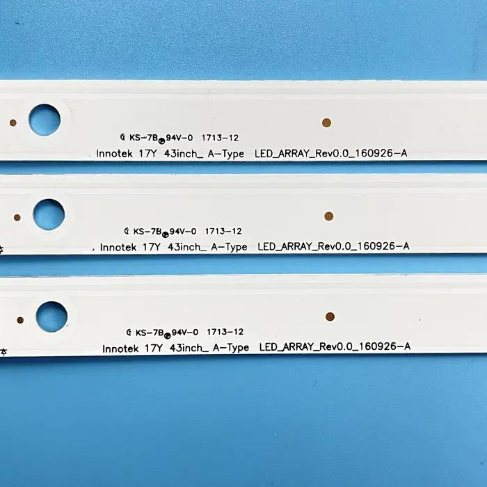Bande de rétroéclairage LED, pour 43UJ635V 43UJ675V 43UK6300PLB 43UJ651V 43UJ634V 43UJ630V 43UJ561V 