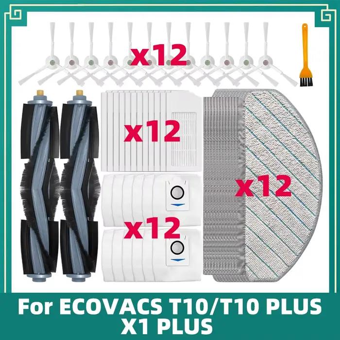 Compatible pour ECOVACS T10 / T10 PLUS / X1 PLUS Robot Aspirateur Pièces de rechange Brosse principa