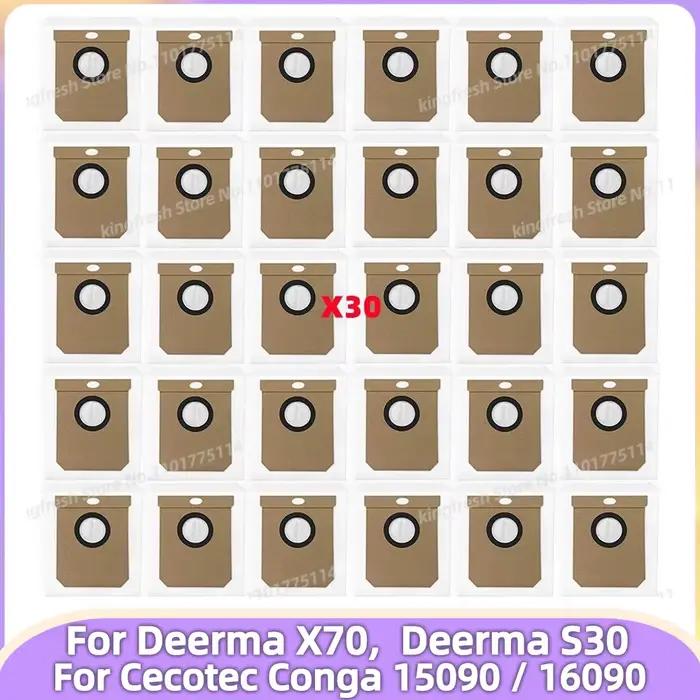 Sac à poussière compatible avec Deerma X70, Deerma S30, Cecotec Conga 15090 / 16090 pièces aspirateu