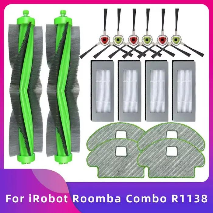 Compatible avec iRobot Roomba Combo R113840 R1138 Aspirateur Pièces de Rechange Brosse Principale La