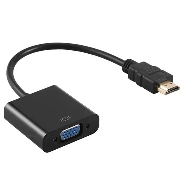 Adaptateur HDMI vers VGA numérique analogique, convertisseur de câble mâle vers femelle VGA pour PC,