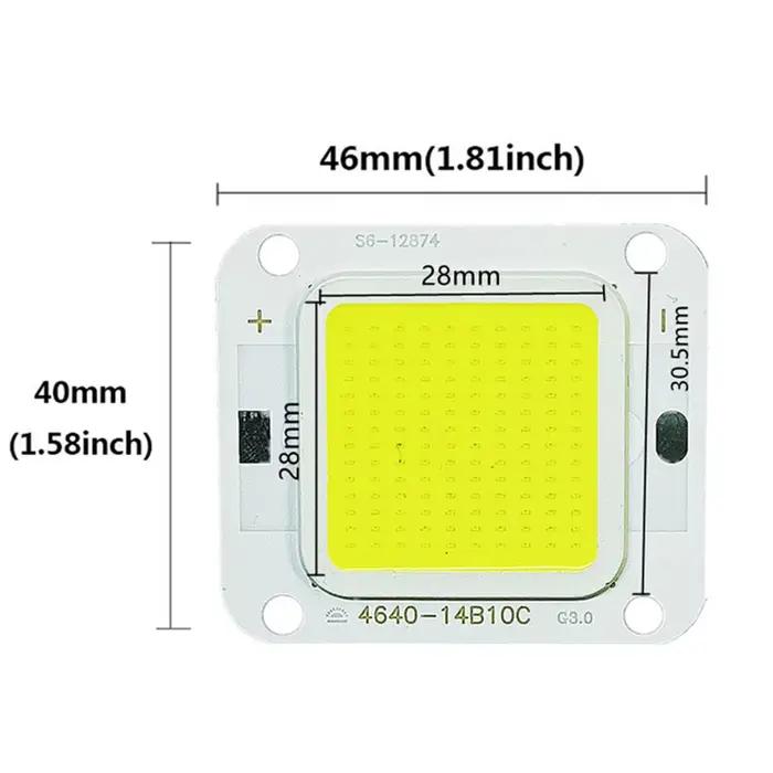 Puce LED COB 40W 20W 10W Super puissance 70W 60W 50W pour bricolage projecteur ampoules Diode LED pl
