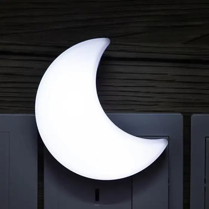 Lune veilleuse brancher dans le mur mignon bébé mur pépinière lampe capteur de lumière Intelligent L