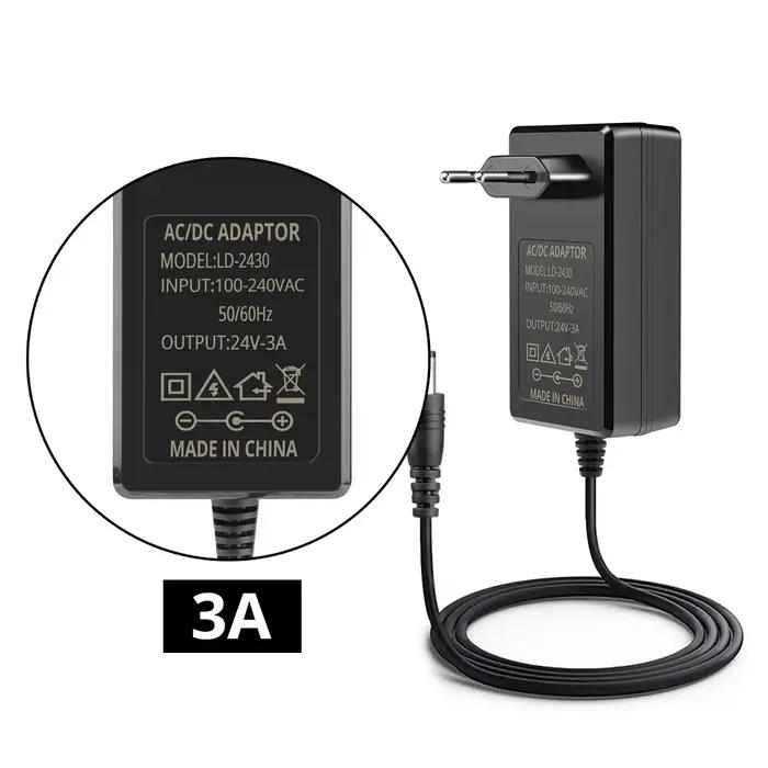 DC24V 2A 3A alimentation LED AC100-240V transformateurs d'éclairage 48W 72W LED bande lumineuse pilo