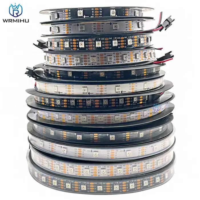 5 m/rouleau DC5V SMD APA102 SK9822 30/60/144 LED/m données et horloge adressable séparément bande de