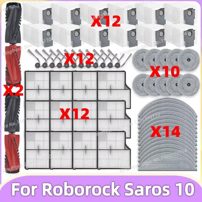 Compatible avec ( Roborock Saros 10 / Roborock S9 MaxV Ultra ) Pièces : Rouleau Principal, Brosse La