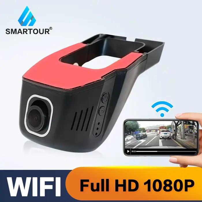 Smartour-Caméra de tableau de bord de voiture cachée, caméra avant Full HD 1080P, DVR, Wifi, enregis
