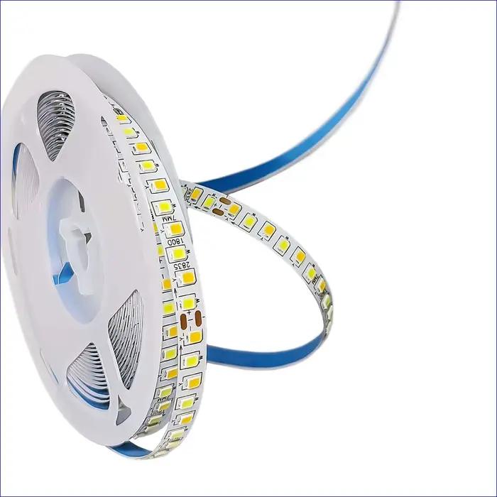 Bande Lumineuse LED à Courant Constant, 2 Johonneur à Souder, 5 Mètres, 2835-7mm-180D 5B9CX2 2835, 1