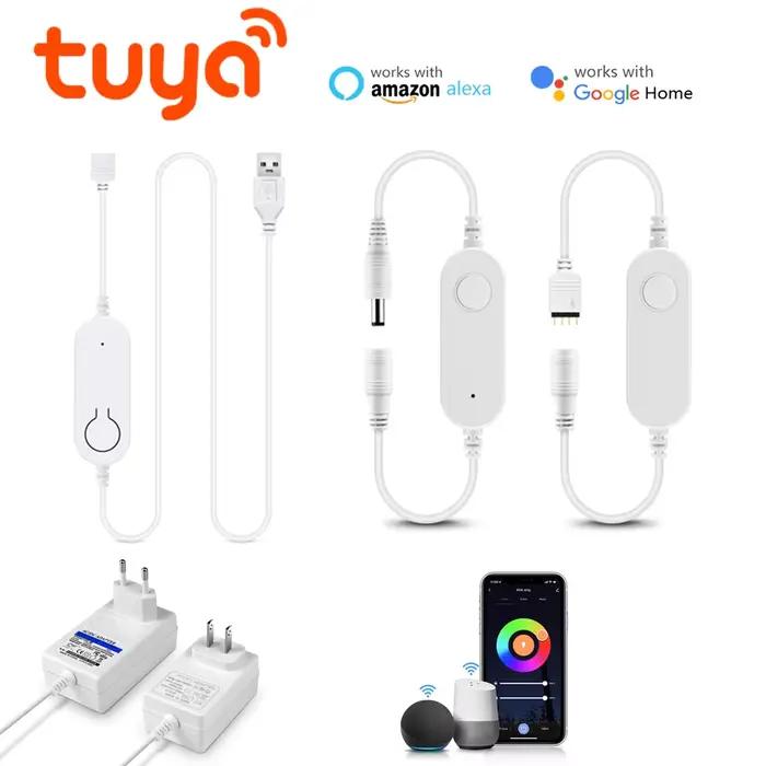 Tuya-Contrôleur de bande LED RVB à intensité variable, interrupteur intelligent, variateur LED, band