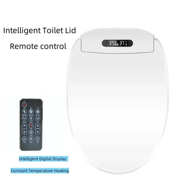 Sèche-siège de toilette intelligent à télécommande, siège de toilette chauffant intelligent avec séc