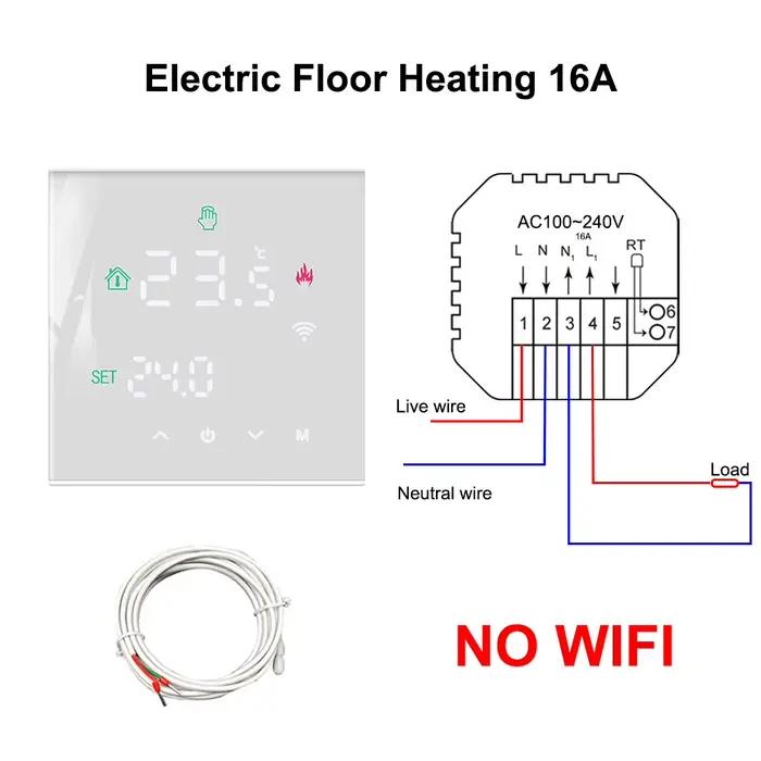 Contrôleur de température à distance, 100 ~ 240V M3 Smart Tuya WiFi Thermoandre3A 16A, Microphone él
