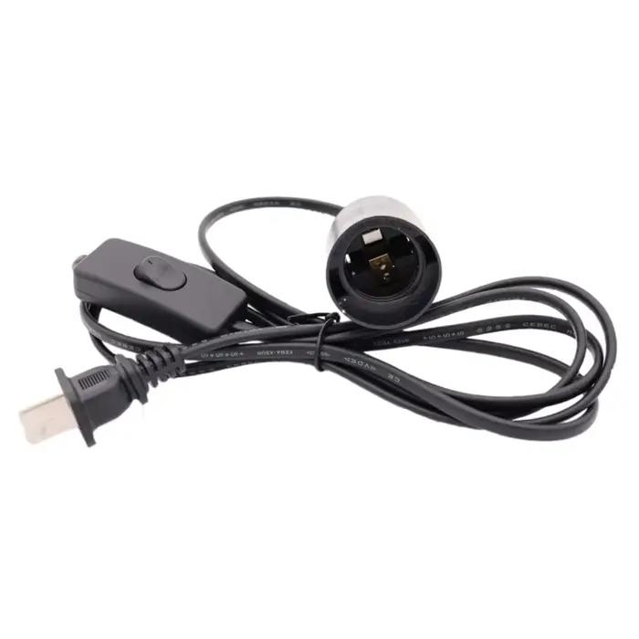 US AU UK EU à E14 E27 cordon d'alimentation vis Base support de lampe pendentif LED tête de lumière 