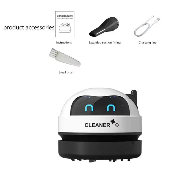 Aspirateur robot intelligent, mini aspirateur de poussière de table de bureau, voiture, poignées, bu