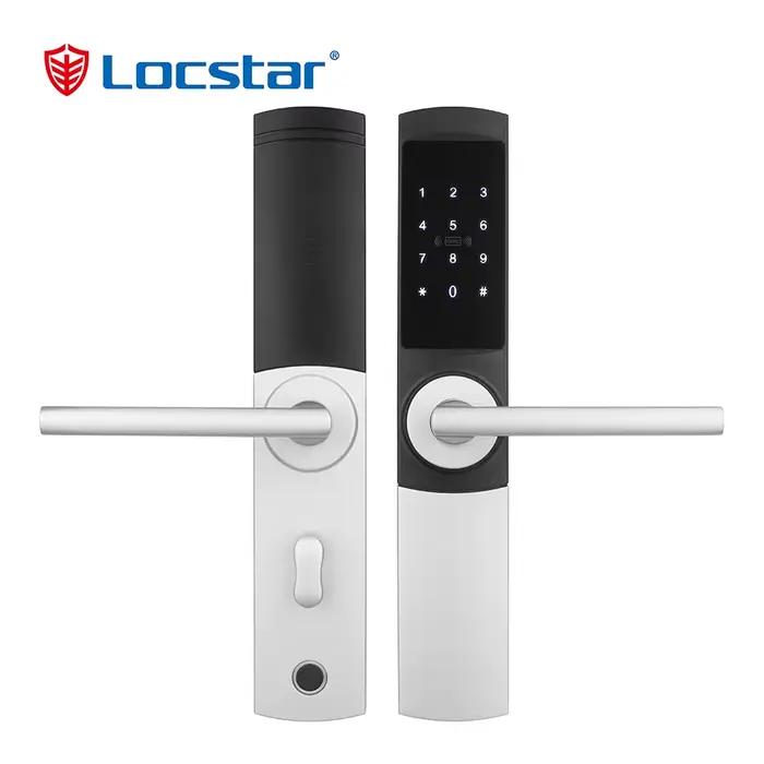 Serrure de porte intelligente électronique avec poignée, à code numérique, pour hôtel, avec carte lo