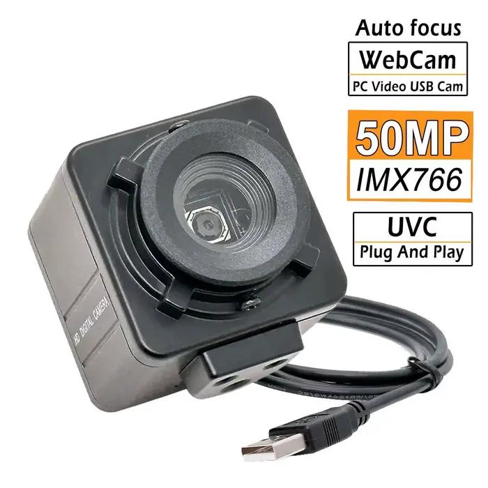 Caméra 50MP IMX766 HD AF 8160x6120 USB2.0, Plug And Play, compatible UVC, OTG 8K, USB, Autofocus, We