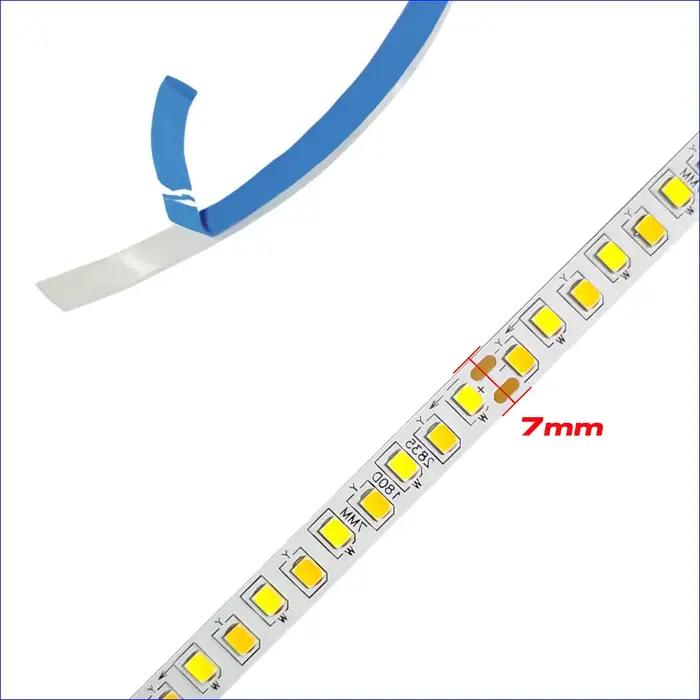 Bande Lumineuse LED à Courant Constant, 2 Johonneur à Souder, 5 Mètres, 2835-7mm-180D 5B9CX2 2835, 1