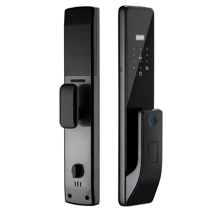 Serrures de porte intelligentes numériques électriques automatiques Tuya avec contrôle Wi-Fi, clés e