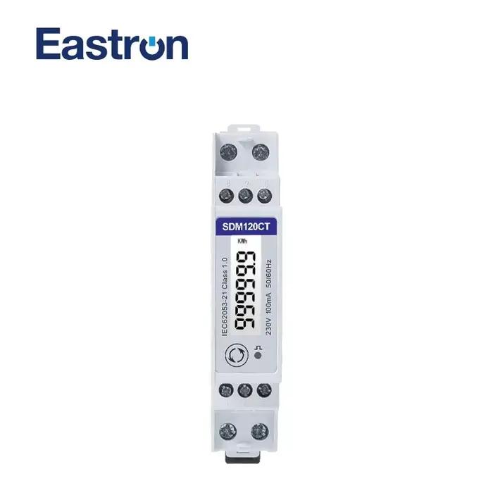 SDM120CT-MV, entrée 0.1V 1 phase 2 fils 230V RS485 Modbus kwh kvarh compteur de puissance compteur d