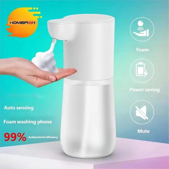 Distributeur automatique de savon intelligent HOMEFISH avec capteur, 350 ml, recharge USB, distribut