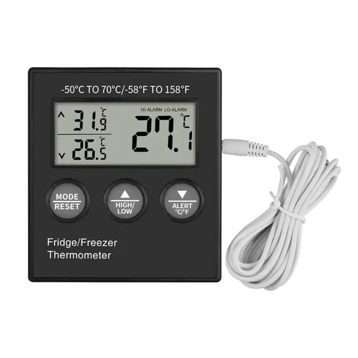 Testeur électronique de température Therye.com numérique pour réfrigérateur domestique, alarme haute