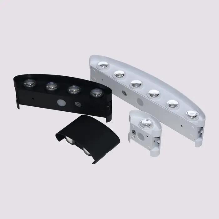 Lampes murales extérieures imperméables chambre salon appliques murales en aluminium éclairage décor