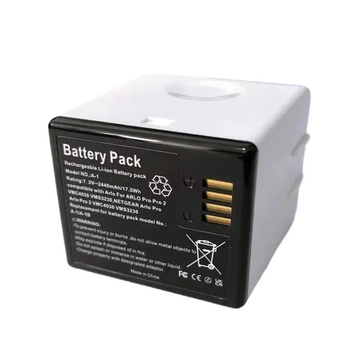 Nouvelle batterie de caméra de surveillance 7.2V 2440mAh pour batterie Arlo Akku A1 A-1 pour batteri