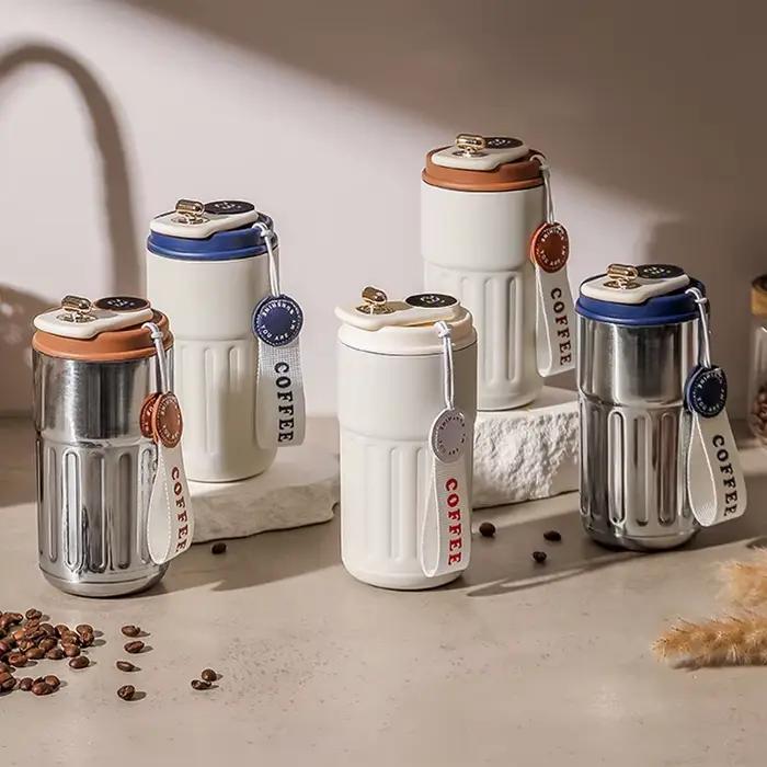 Bouteille Thermos de 450ml, affichage intelligent de la température, tasse sous vide en acier inoxyd