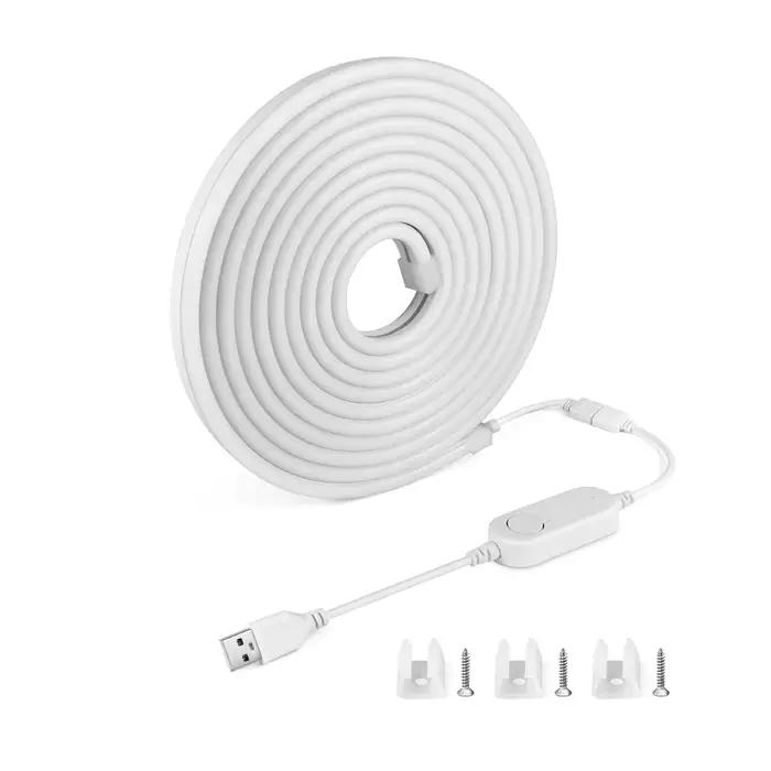 Bande lumineuse LED COB WiFi RGB, Tuya Smart Life, Flexible, 5V, USB, pour écran de bureau, rétro-éc