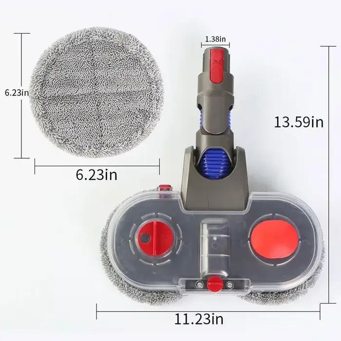 Tête de vadrouille pour aspirateur Dyson V7 V8 V10 V11 V15, fixation de vadrouille électrique avec r
