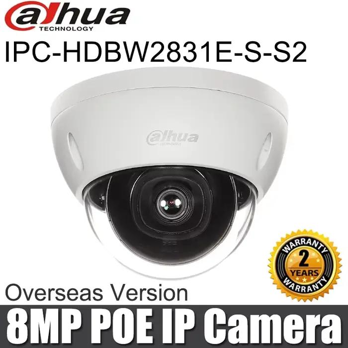 Nunua-Caméra IP breton 8MP Originale IPC-HDBW2831E-S-S2 PoE IR 30m Emplacement pour carte SD IP67 IK