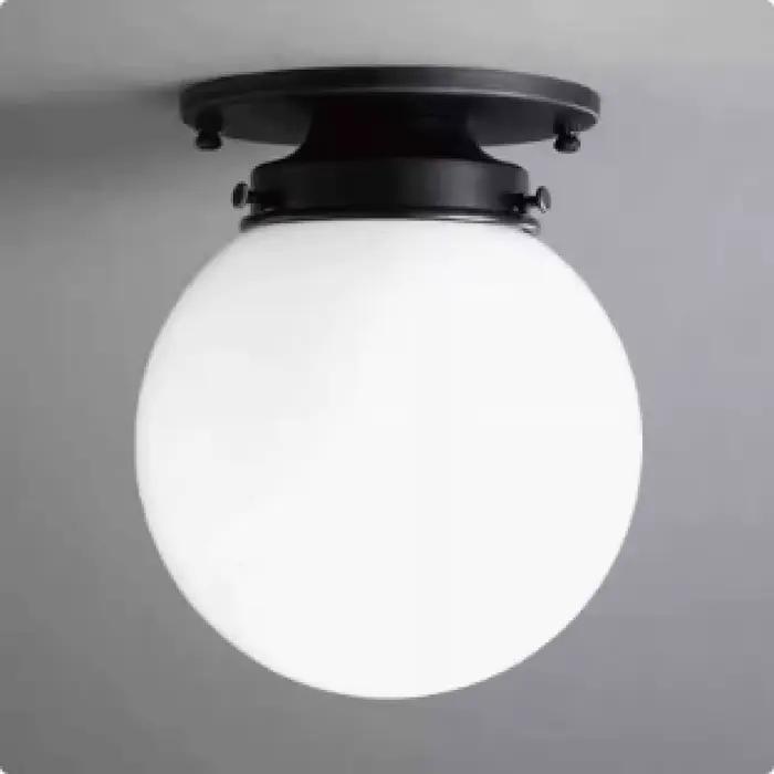 Plafonnier Bar chambre couloir lampe décorative Simple boule de verre entrée allée vestiaire plafonn