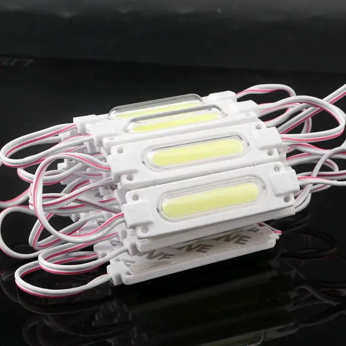 10 pcs/lot injection avec lentille COB module LED rétro-éclairage LED étanche pour signe canal lettr