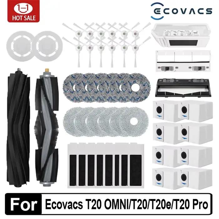 Accessoires pour aspirateur robot Ecovacs Deebot T20 OMNI T20e T20 Pro, brosse latérale principale, 