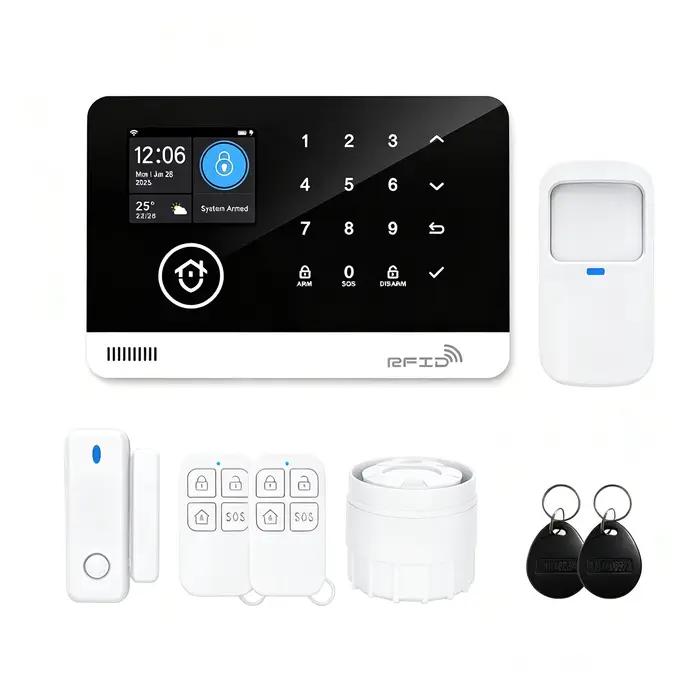 Alarme de sécurité intelligente multifonctionnelle Tugard, ensemble complet, WiFi, GSM, contrôle par