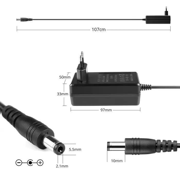DC24V 2A 3A alimentation LED AC100-240V transformateurs d'éclairage 48W 72W LED bande lumineuse pilo