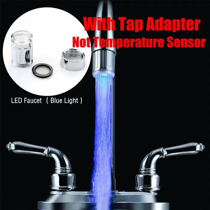 Douche veilleuse lampe capteur hydroélectrique Led lumières robinet tête température détectable veil