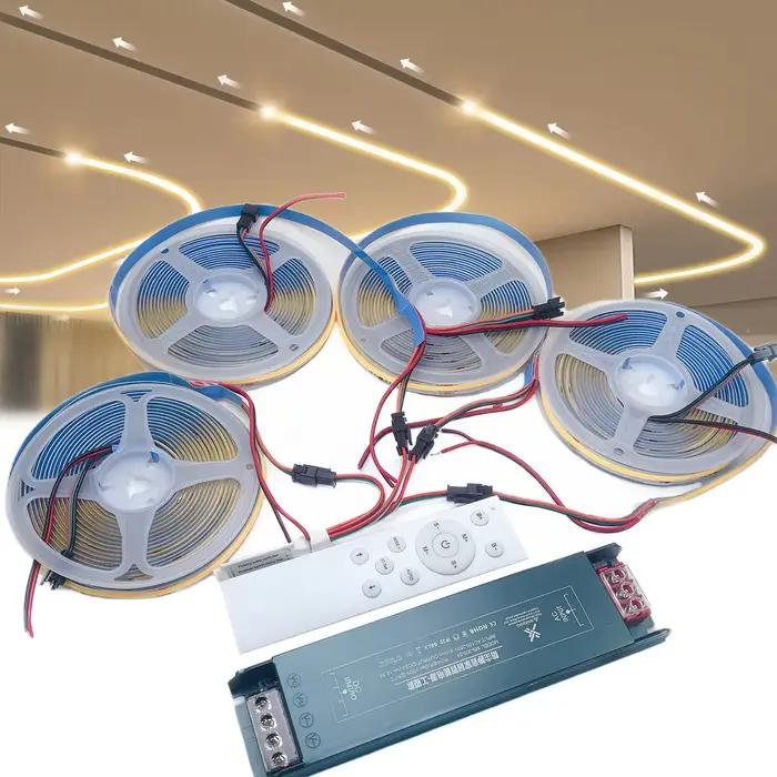 Bande lumineuse LED COB WS2811, bande de chasse pour course de chevaux, télécommande sans fil, puiss