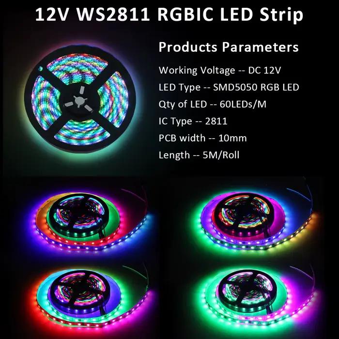 Contrôleur de lumière avec capteur de mouvement PIR ES32 12V 24V, couleur unique, rvb Pixel Flex, ba