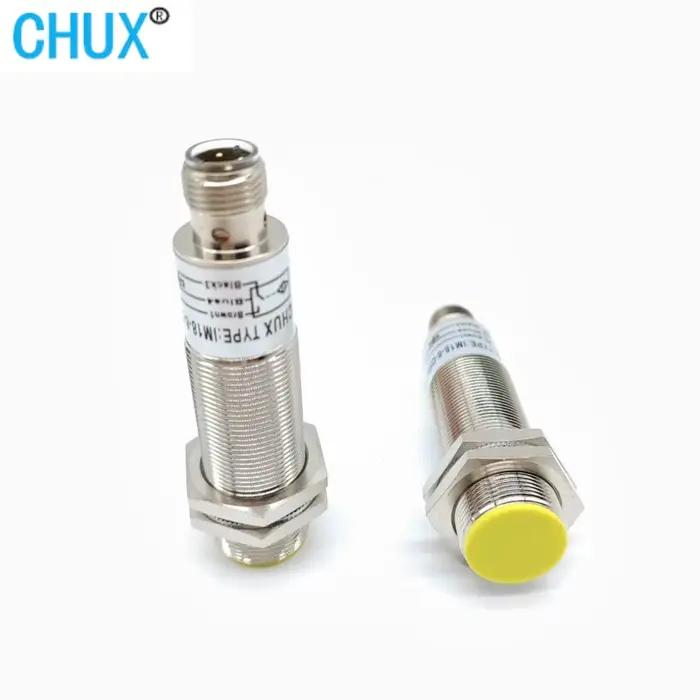 Capteur de Proximité Inductif CHUX M18, Distance 5mm, NO/NC/NO+NC, Demi-Ensembles Sans Câble avec Co