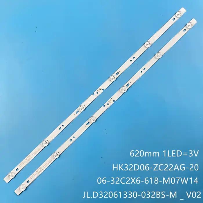Rétroéclairage LED pour téléviseur 06-32C2X6-618-M07W14 pour HK32D06-ZC22AG-20 JL.D32061330-032BS-M 