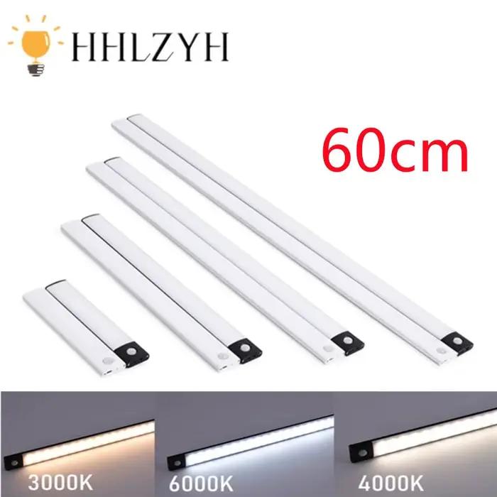 HHLZYH capteur de mouvement sous armoire LED veilleuse USB Rechargeable placard lumière cuisine cham