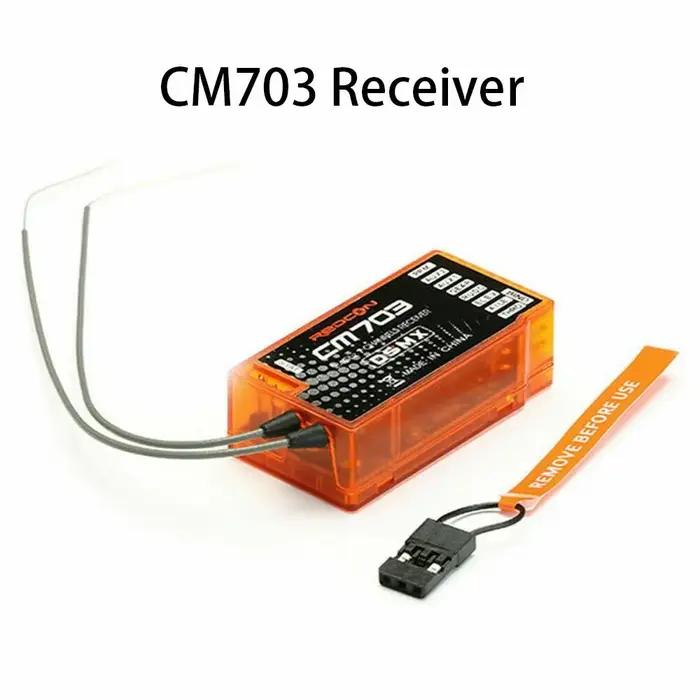 Récepteur de télécommande à 7 canaux CM703, 2.4 mesurz, orange PPM, sortie en plastique 2.4G, émette