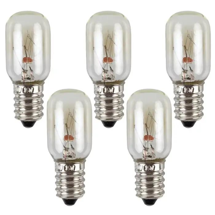 Ampoule de réfrigérateur E14 15W en verre, légère, pour congélateur, lampe de remplacement pour appa