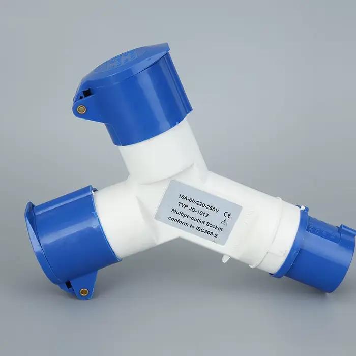 Prise et prise industrielles étanches IP44, 16A, 3 broches, 3/4 voies, 220V, 1 prise, plusieurs pris